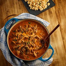 German Beef Stroganoff with Spaetzle Recipe | Steaks and Game