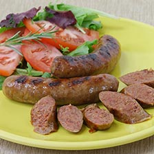 Wild Boar Sausage with Roasted Garlic and Marsala Wine