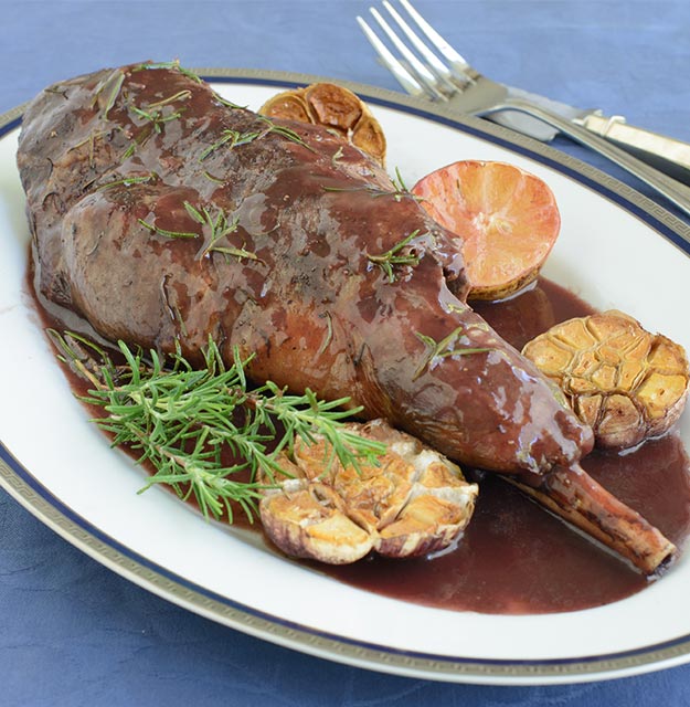 roasted lamb leg